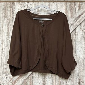 Venezia - One Button Brown Bolero